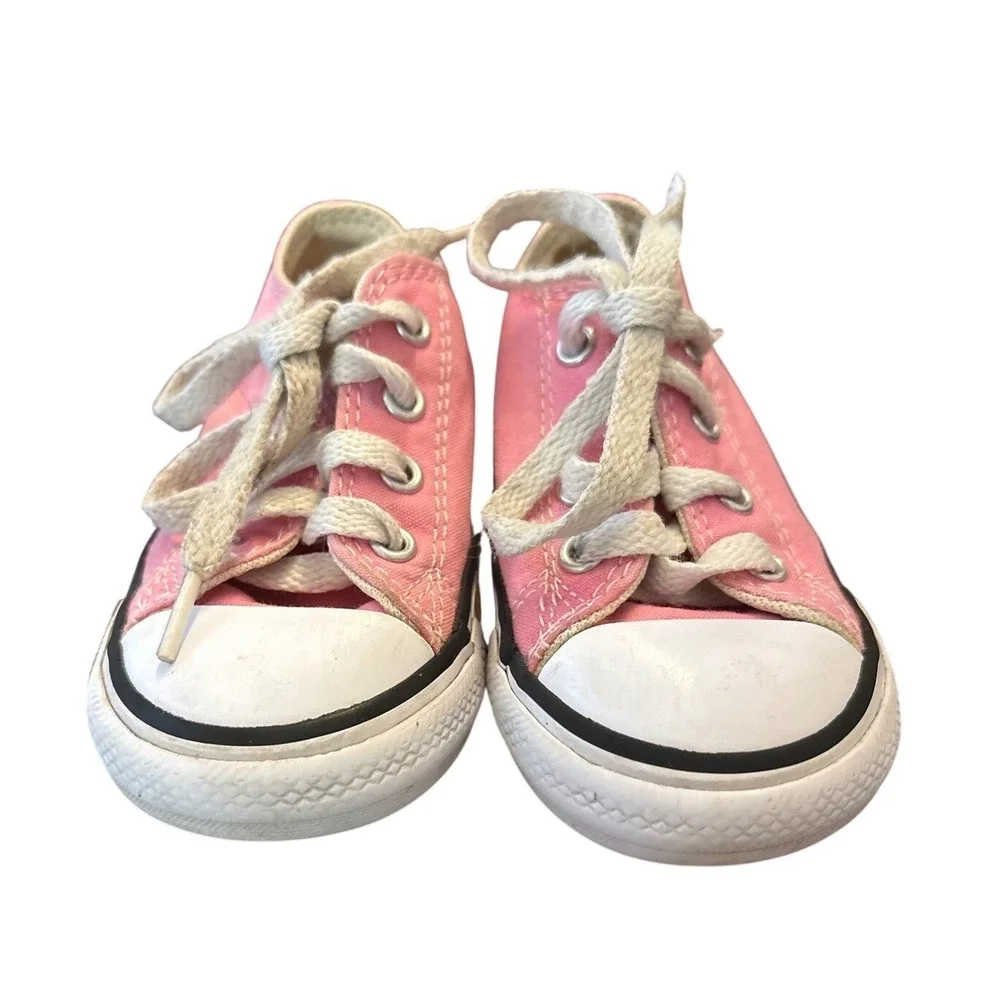 Converse Chuck Taylor All Star Pink Low Top Big Kids Girls Sneakers Size‎ 6